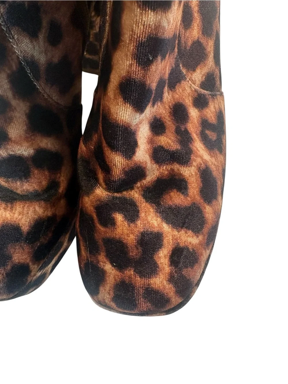 Urban Outfitters Leopard Print Platform Ankle Boots - Brown & Black
